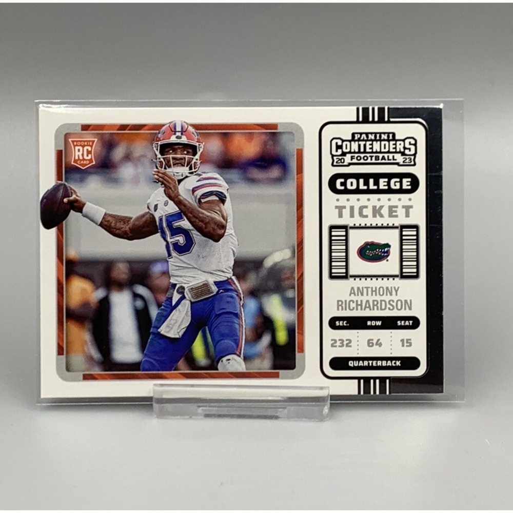 2023 Chronicles‎ Draft Anthony Richardson Contenders College Ticket #4 Florida